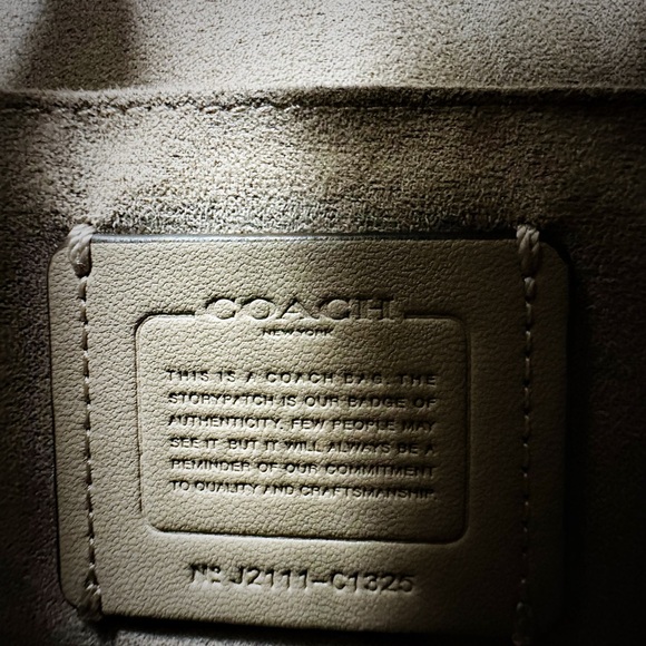 Coach Brown and White Satchel with Leopard Accents - Picture 7 of 16